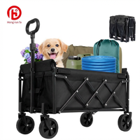 Vente directe d'usine, chariot pliable utilitaire à grande capacité, robuste, avec roues détachables, chariot de camping, utilisation en extérieur