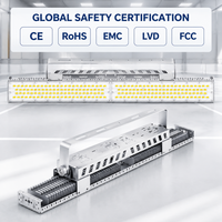 Projecteur LED linéaire 500W 600W, corps entièrement en aluminium, dissipation rapide de la chaleur, puce Lumileds, pour tunnel, entrepôt, salle de sport, projet