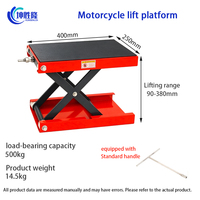 Plateforme de levage pour moto, élargie et épaissie, support de levage électrique pour moto, support de stationnement