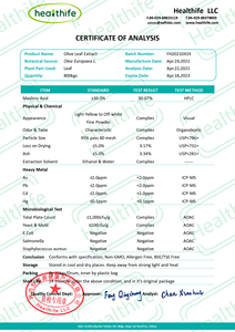 Ekstrak Daun Zaitun Healthife Manufacturer <span class=keywords><strong>Olea</strong></span> <span class=keywords><strong>Europaea</strong></span> Bubuk Asam Maslinat 10% 20% 30% - Product Image 3