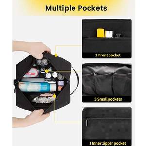 Sac de voyage cosmétique pratique et portable avec fermeture éclair et poignée pour organisateur de maquillage – Vente en gros fabricant - Product Image 3