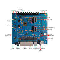 Routeur IoT à double port réseau fourni par l'usine, 64 Go de RAM + 8 Go EMMC, carte de routeur WiFi, boîtier en polyimide, surface sans plomb HASL