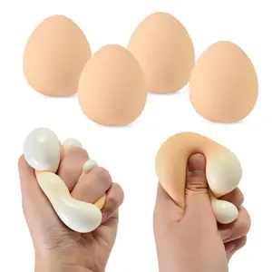 Stress Relief Squeeze Realistic Eggs Fidget Toys Decompression Vent Toy For Kids And Adults Stress Relief Soft Egg