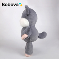 Peluche Schnauzer lestée en coton PP Bobova, douce pour la peau, moelleuse, anti-stress, apaisante, décoration d'intérieur, souvenir