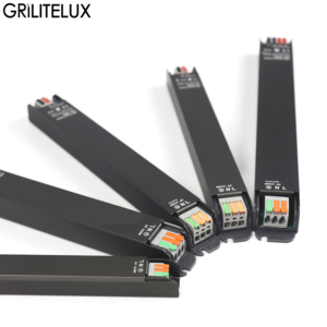LED Driver Slim Aluminum Housing 12V/24V Constant Voltage Output Compact Body Slim Type Low Voltage for LED Strip <b>Light</b> - Product Image 1