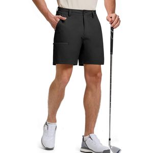 Men's Golf Dress Shorts 7 Inch Quick Dry Lightweight With 5 Pockets Black 30W7L - Product Image 1