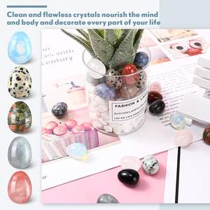 ไข่คริสตัลธรรมชาติขนาด 3 ซม. ขายส่งจำนวนมาก หินตกแต่งเทศกาลอีสเตอร์ หินขัดเงา หินแร่ ไข่คริสตัล หินอัญมณี - Product Image 6