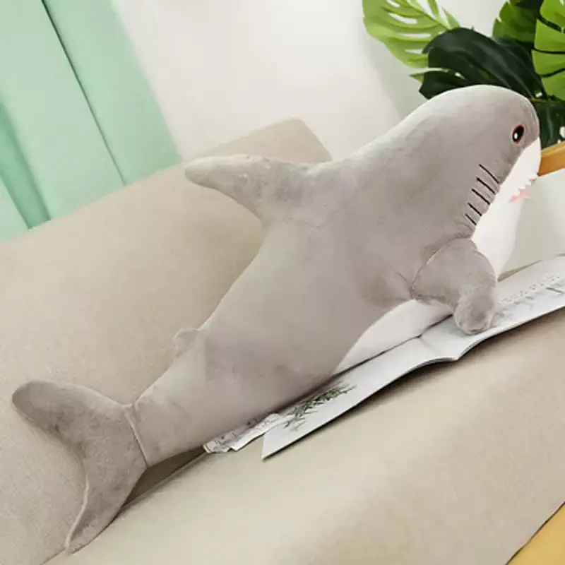 Hot Selling High Quality Marine Animal shark plush toy Plush Shark sofa cushion Girl plush throw pillow