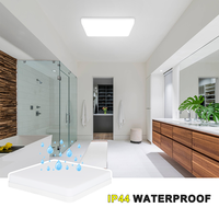 Plafonnier LED Économe en Énergie 36W Ultra Mince IP44 Étanche Carré/Rond CCT 6500K pour Éclairage Intérieur Chambre