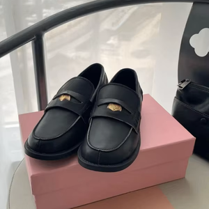 Miu Wholesale Mocassins en cuir décontractés pour hommes, légers et respirants, chaussures d'été avec semelle intérieure en caoutchouc rehaussante, style sexy - Product Image 4