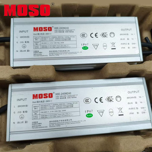 MOSO X6E-240M240 240W 130-240V 1.0-1.5A IP67 <b>LED</b> <b>Driver</b> 0-10V PWM Timer <b>Dimmable</b> <b>LED</b> Light Power Supply - Product Image 1