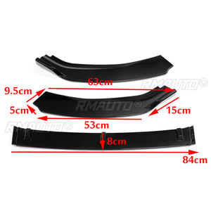 3pcs <b>Car</b> Front Bumper Splitter Lip Spoiler <b>Diffuser</b> Protector Guard Cover Trim <b>for</b> VW <b>for</b> Golf MK7 2014-2017 - Product Image 6