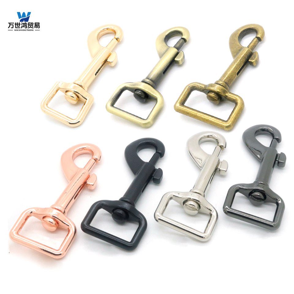 Matte Black 25mm 38mm Metal Spring Swivel Trigger Snap Hook 20mm ...