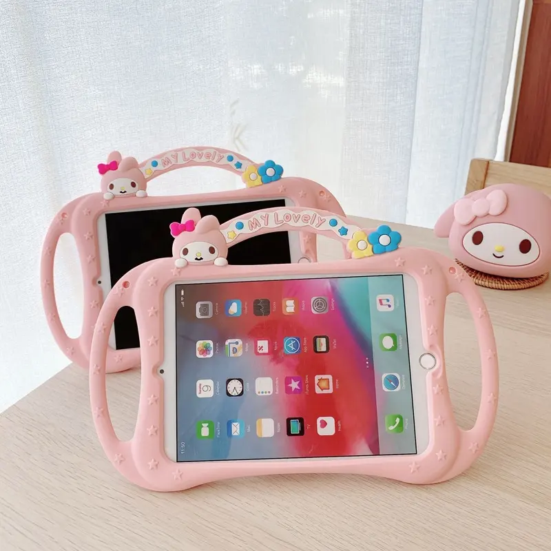Wholesale Case For Ipad Mini 7'' Retina Kids Safe Shockproof Rubber Silicone Case Stand Cover w/Kickstand For apple ipad