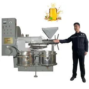 Efficient screw cold Oil Press/sunflower palm oil pressing machine line/edible extraction machinery