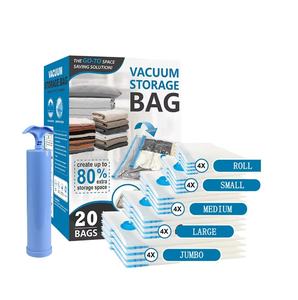 Sac de rangement sous vide en tissu nylon écologique, imperméable et anti-insectes, forme carrée, capacité importante, gain de place, achat en gros, prix bas - Product Image 1