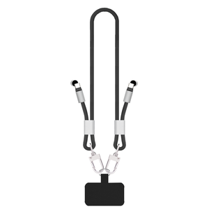 Adjustable PD60w Fast <b>Charging</b> Lanyard <b>Cable</b> Nylon Polyester Webbing Chain <b>Type</b>-<b>C</b> To <b>C</b>/l Data <b>Cable</b> Mobile Phone crossbody strap - Product Image 1