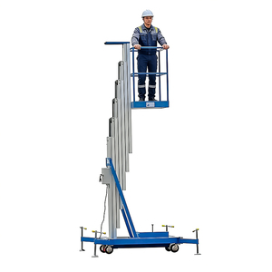 Plateforme élévatrice verticale télescopique à mât unique en alliage d'aluminium, légère et peu encombrante, 4m, 8m, 10m - Product Image 1