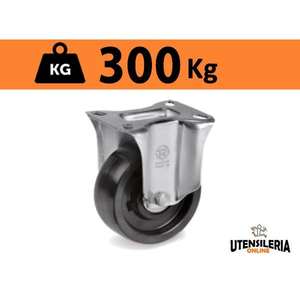 Rueda termoendurecible 67 rodamiento fijo NL soporte Max 300Kg - Product Image 3