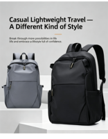 Sac à dos léger et tendance unisexe pour les affaires, les trajets quotidiens et l'école, grande capacité, multi-compartiments, avec poche latérale cachée pour ordinateur portable