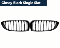 Para BMW Serie 4 F32 2013-2018 F36M3F80M4F82, Rejilla Delantera Negra Brillante/Negra Mate, Reemplazo de Rejilla Delantera, Accesorio Decorativo