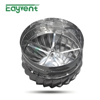 Ventilateur de toit à turbine en acier galvanisé thermolaqué, à entraînement éolien, sans alimentation électrique, extracteur d'air rotatif pour toiture