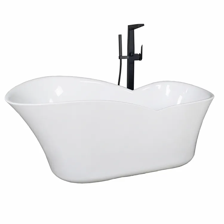 C6022 hotel used bath tub standard acrylic bathtub size heart shape bathtub