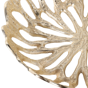 Ciotole Decorative Traforate a Forma di Fiore, Piccole Scatole Portaoggetti in Metallo Dorato, Centrotavola - Product Image 6