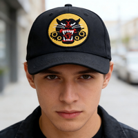 Patch en jean thermocollant brodé Premium Panthère Noire, motif intense et féroce, pour personnalisation de vêtements tactiques, vestes et sacs de haute qualité