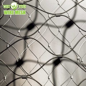 All'ingrosso rete di rete in acciaio inossidabile annodata ossido di 304 nero 316 per la protezione della maglia dello Zoo - Product Image 3