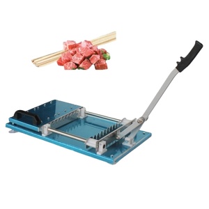 Manual Stainless Steel Skewer Machine BBQ Kebab Meat <b>Stringing</b> for Mutton Lamb Kebab Meat Skewer Making Machine Kebab Machine - Product Image 1
