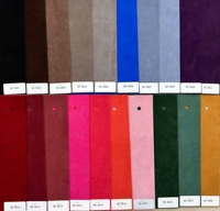 Kulit Suede Sapi Daur Ulang Multi Warna Tahan Aus Kulit Suede Lembut untuk Bagian Atas Sepatu 1.6mm