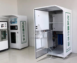 Máquina Expendedora de Agua Purificada por Ósmosis Inversa de 150 LPH para Mercado, Sistema de Suministro de Agua <span class=keywords><strong>Comercial</strong></span> que Funciona con Monedas - Product Image 5