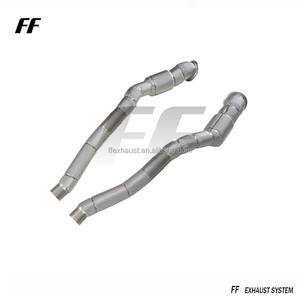 ท่อไอเสียที่ไหลออกมาสูงสำหรับ <span class=keywords><strong>Ferrari</strong></span> <span class=keywords><strong>812</strong></span> SuperFast/<span class=keywords><strong>GTS</strong></span>/competione <span class=keywords><strong>V12</strong></span> 6.5L พร้อมระบบป้องกันความร้อน - Product Image 2