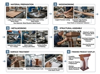 Diseños Modernos de Púlpitos en Oferta; Atril de Púlpito; Soporte de Púlpito de Iglesia en Chapa de Madera