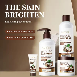 Ensemble de soins de la peau vegan et biologique, huile tonique éclaircissante <span class=keywords><strong>pour</strong></span> le corps à la noix de coco, <span class=keywords><strong>anti</strong></span>-<span class=keywords><strong>taches</strong></span> brunes, <span class=keywords><strong>anti</strong></span>-âge, contrôle du sébum, vente chaude OEM - Product Image 3