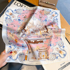 ผ้าพันคอผ้าไหมพิมพ์ลายสำหรับผู้หญิงที่พันคอผ้าเช็ดหน้าผ้าพันคอผ้าไหม<span class=keywords><strong>ทรง</strong></span>สี่เหลี่ยม100% ขนาด12มม. แฟชั่นฤดูร้อน - Product Image 3