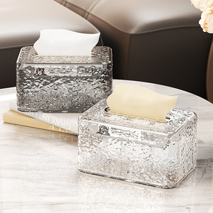 Tissue Box Metal Square Waterproof Multipurpose Free Standing For Home Living Room Coffee Table Use - Product Image 1