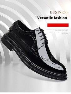 Cómodos Zapatos de vestir formales para hombre de cuero negro 38-48 tamaño tenis Iglesia uso ligero puntiagudo hecho India negro PU - Product Image 6