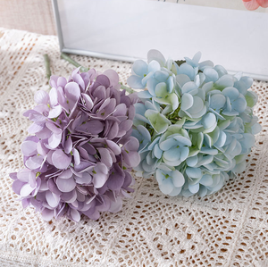 زهور الهيدرانجيا الاصطناعية على شكل ماكارون، نباتات في أواني للديكور، زهور اصطناعية بالجملة لتزيين حفلات الزفاف - Product Image 6