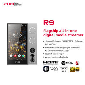 FiiO R9 Android phương tiện truyền thông Streamer Mạng Máy nghe nhạc đầy đủ bộ giải mã USB DAC AMP kép es9038pro chip mqa dsd512 pcm768k Bluetooth LDAC - Product Image 2