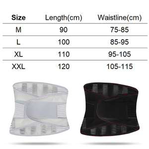 <span class=keywords><strong>Ceinture</strong></span> de protection <span class=keywords><strong>lombaire</strong></span> en acier respirant pour hommes et femmes - Product Image 3
