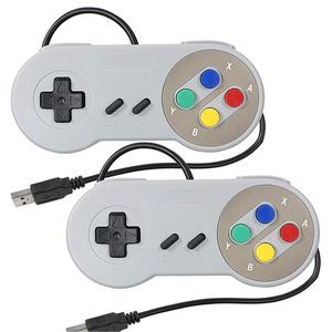 Manette de jeu filaire USB, joystick et manette de jeu vidéo pour PC, compatible avec les contrôleurs Snes vers USB Mac - Product Image 1