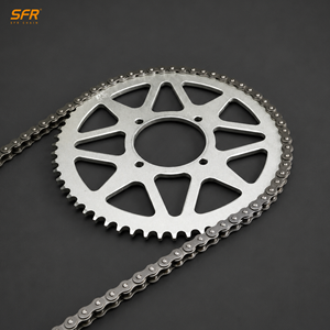 Cadena de Motocicleta SFR Factory Direct 420PRO/420SO/420H con Anillo en O para Honda CRF125F Yamaha TT-R125 <span class=keywords><strong>Kawasaki</strong></span> KLX110 - Product Image 1