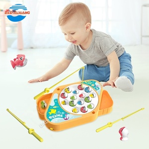Caldo-vendita di nuovo Design di alta qualità rotante gioco da tavolo felice pesca giocattoli all'ingrosso di plastica musica giocattolo da pesca - Product Image 4