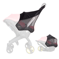 Purorigin Protection UV universelle siège de voiture poussette parasol auvent couverture Doona avec moustiquaire cadre en plastique