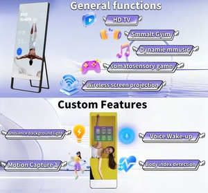 CH 21.5 32 43 49 inch treo tường thông minh gương cảm ứng <span class=keywords><strong>LCD</strong></span> Màn hình quảng cáo cho phòng tập thể dục tập thể dục gương - Product Image 3