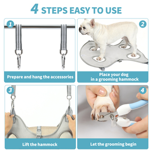 Kit Amaca per Toelettatura Cani Senza Stress, Imbracatura Sicura per Taglio Unghie, Cinghie Regolabili, Cura Veterinaria Domestica - Product Image 4