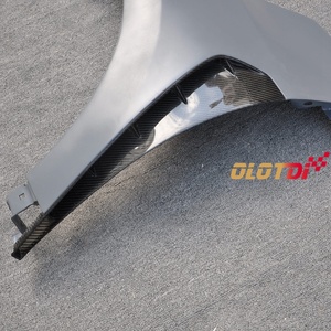 Olotdi Rejilla de Ventilación Lateral de Fibra de Carbono Real Negra para Guardabarros para FK8 Type R 2017-2020 - Product Image 5