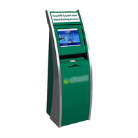 Kiosque d'auto-enregistrement à l'aéroport avec écran tactile capacitif, scanner de passeport, lecteur de codes-barres, imprimante de cartes d'embarquement, processeur Intel Core I3 1080p OEM